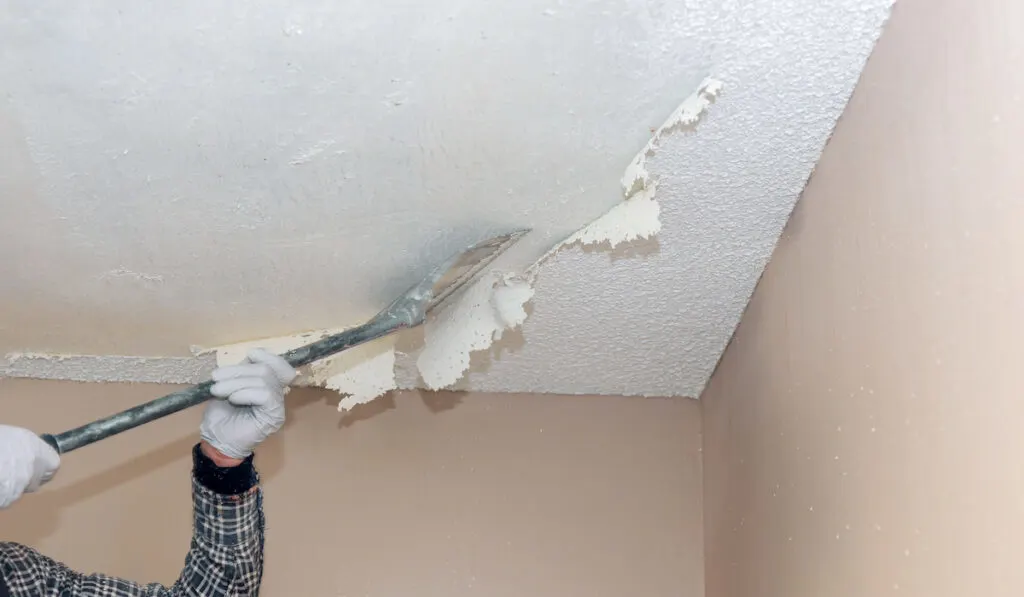 ceiling plaster removal