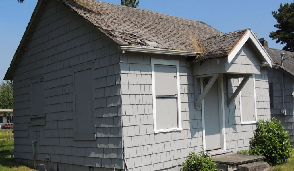 Image of an Old Boarded Up House 