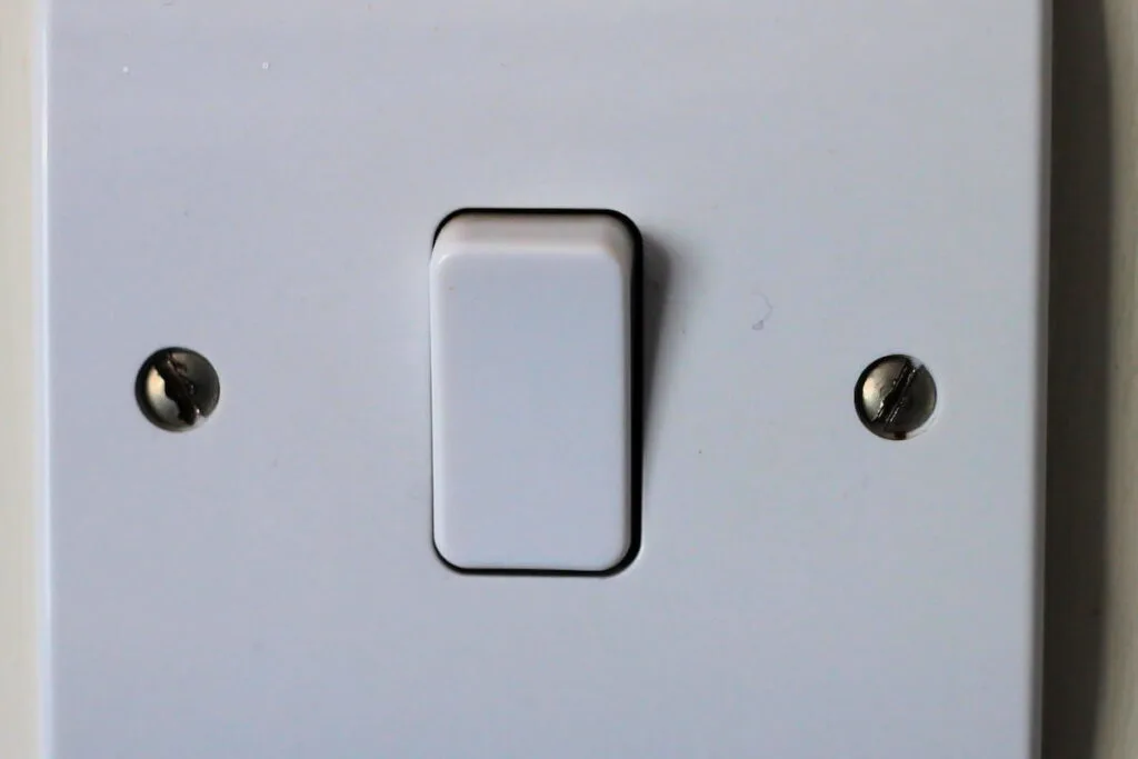 UK Single Pole Light Switch