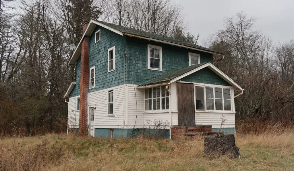 Abandoned and neglected building