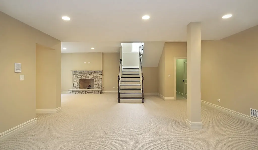 Basement in new construction home
