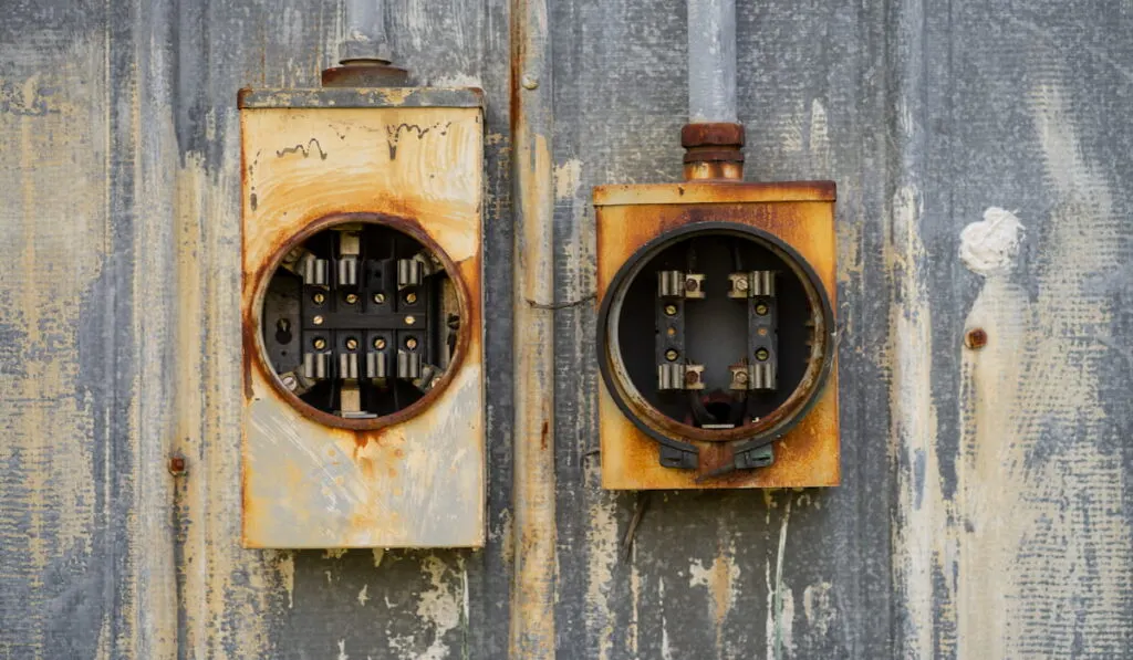 Old Electrical Fuses Boxes Holders